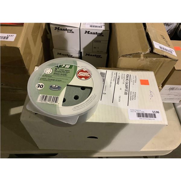 Case of 5 Shop Smith 5in Abrasive Film Discs