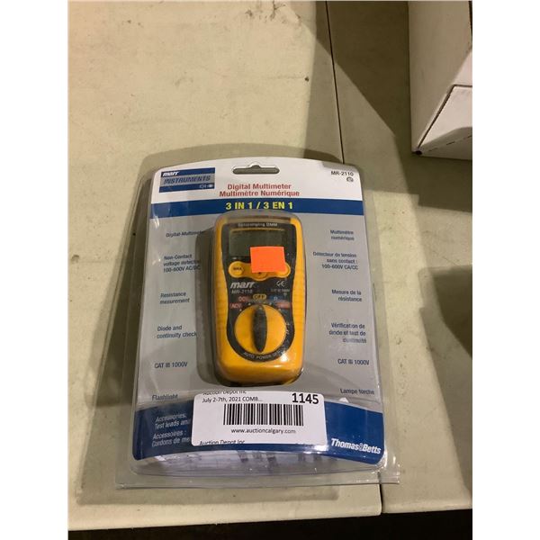 Mar Instruments 3-in-1 Digital Multimeter