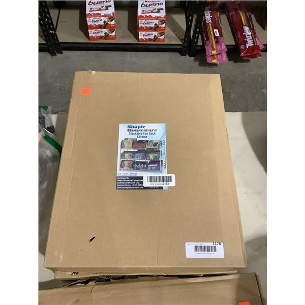 Simple Houseware Stackable Can Rack (17in x 11.5in x 14in)