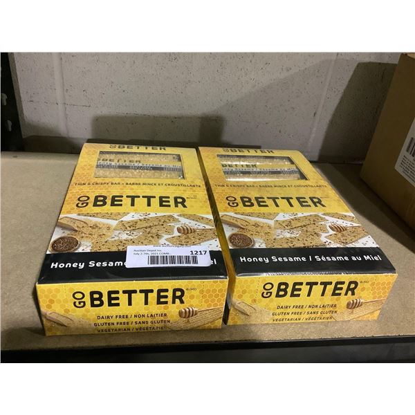 Go Better Honey Sesame Bars (24 x 35g) Lot of 2
