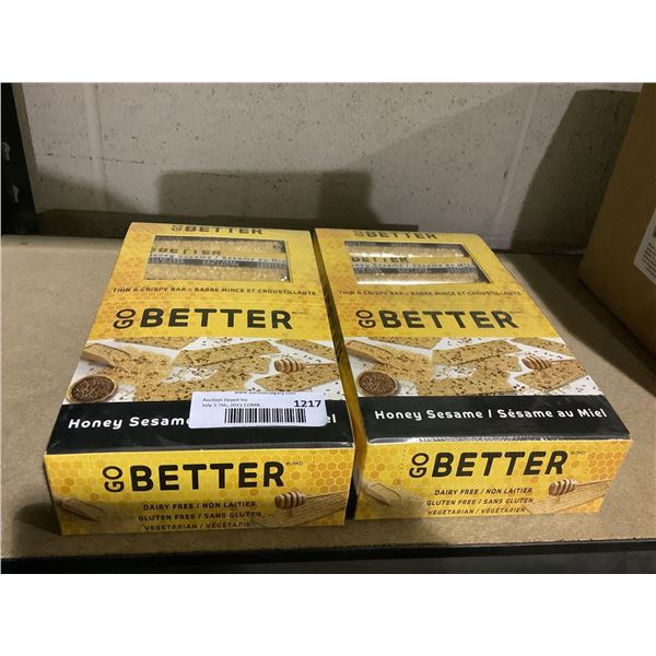 Go Better Honey Sesame Bars (24 x 35g) Lot of 2