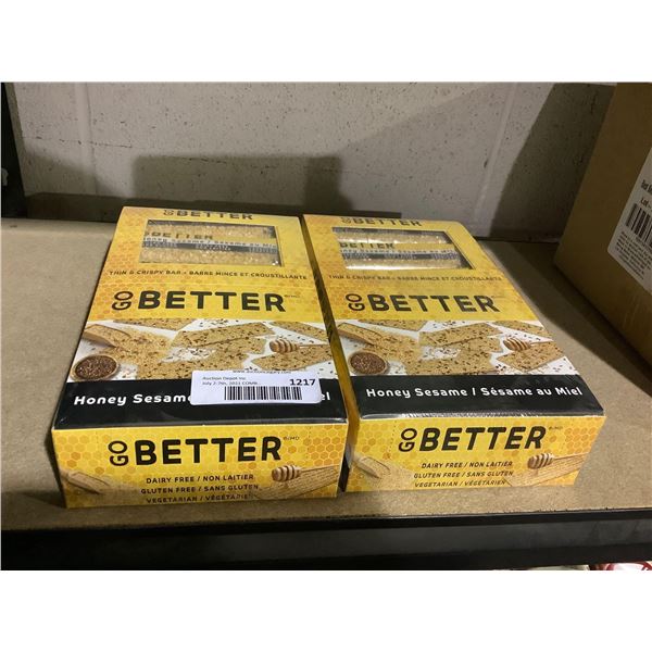 Go Better Honey Sesame Bars (24 x 35g) Lot of 2