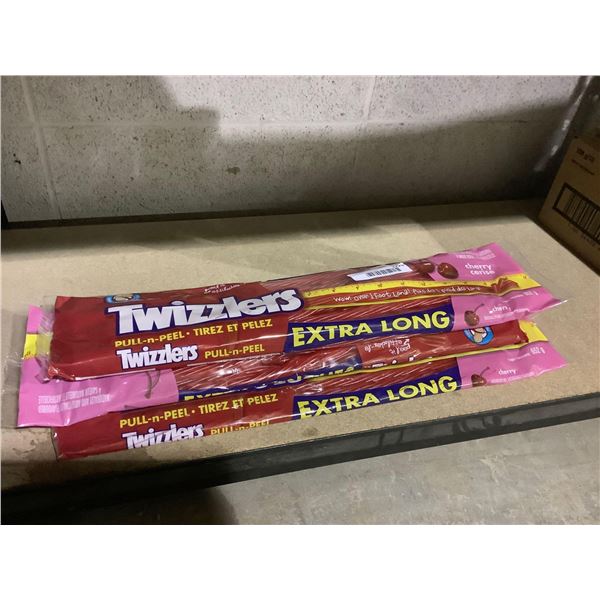 Twizzlers Cherry Pull 'n Peel Extra Long (3 x 652g)