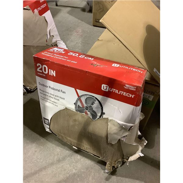 Utilitech 20in Heavy Duty Steel Outdoor Pedestal Fan