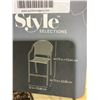 Image 2 : Style Selections Bar Stool Chair (22in x 24.75in x 44.75in)