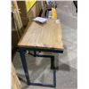 Image 1 : Wooden Top Metal Frame End Table