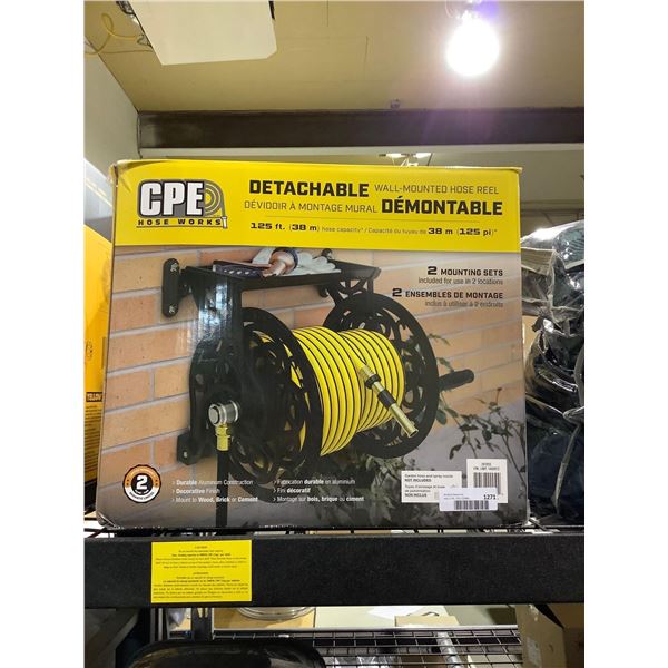 CPE 125ft Detachable Wall-Mounted Hose Reel
