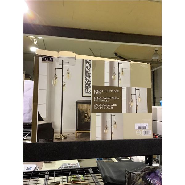 Style Craft Basia 3-Light Floor Lamp