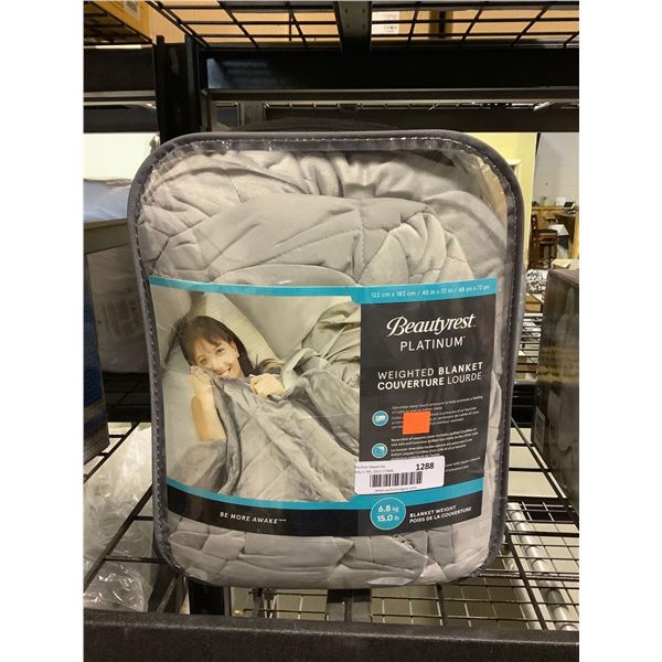 Beautyrest Platinum Weighted Blanket 15lbs (48in x 72in)