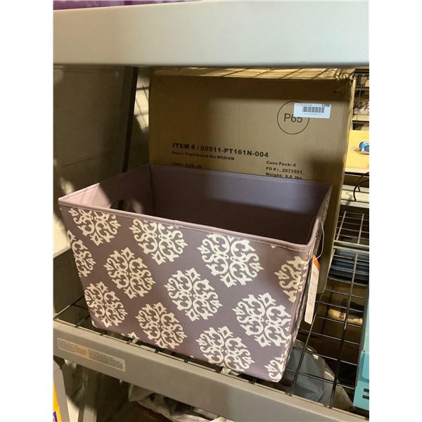 Case of 4 Paperboard Storage Bins