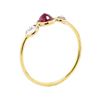Image 4 : 1.20 ctw Ruby and Moonstone Ring - 18KT Yellow Gold