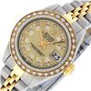 Image 3 : Rolex Ladies 2 Tone Champagne String Diamond Datejust Wristwatch
