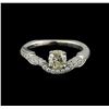 Image 2 : 0.70 ctw Diamond Ring - 14KT White Gold