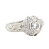 Image 1 : 1.00 ctw Diamond Ring - Platinum