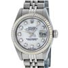 Image 2 : Rolex Ladies Stainless Steel Mother Of Pearl Diamond Quickset Datejust Wristwatc