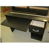 Image 2 : SMALL BLACK MODERN COMPUTER DESK