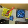 Image 2 : WEIGHT BAR WITH ASST. WEIGHTS & BASKET OF EXERCISERS