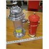 Image 1 : FIRE HYDRANT MUSIC BOX DECANTER & A CHROME CAPPED FIRE HYDRANT