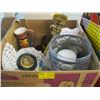 Image 1 : BOX OF MISC. CANDLE HOLDERS, SPITOON, ETC.