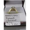 Image 2 : LADIES 10KT DIAMOND .20CWT RING, 4.7 GR, SZ 8