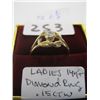 Image 2 : LADIES 14KT DIAMOND RING WITH .15 CWT DIAMOND, SZ 6.5