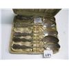 Image 1 : STERLING SILVER .925 5 SMALL SPOONS IN CASE