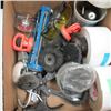 Image 2 : BOX OF MISC. WIRE WHEEL BRUSHES, TAPE, ETC.