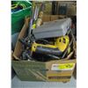 Image 1 : BOX OF MISC. AS IS TOOLS, 3/4" DRIVE RATCHETS, ETC.
