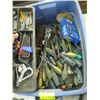 Image 2 : BOX OF MISC. SCREWDRIVERS, ALLEN KEYS, GREASE GUN, ETC.