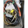 Image 2 : BIN OF MISC. EXTENSION PLUGS, TRAILER LIGHTS, HEATING CABLE, ETC.