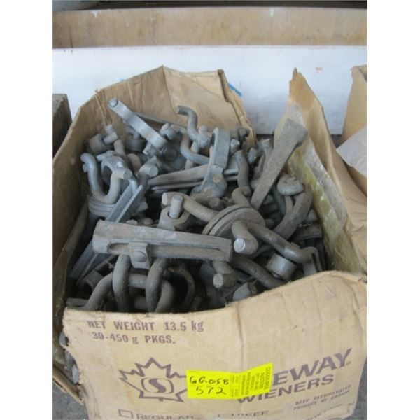 BOX OF SPECIALITY SCAFFOLDING CLAMPS