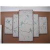 Image 1 : LG. 5 PIECE PAINTING OF THE BIRDS ON BRANCHES
