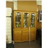 Image 1 : LG. OAK GLASS DOORED CHINA CABINET
