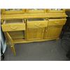 Image 2 : LG. OAK GLASS DOORED CHINA CABINET