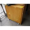 Image 1 : WOOD CABINET ON CASTERS
