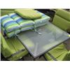 Image 2 : PATIO TABLE WITH 5 SWIVEL CHAIRS & CUSHIONS