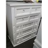 Image 1 : WHITE 5 DRAWER CHEST OF DRAWERS, HIGH QUALITY