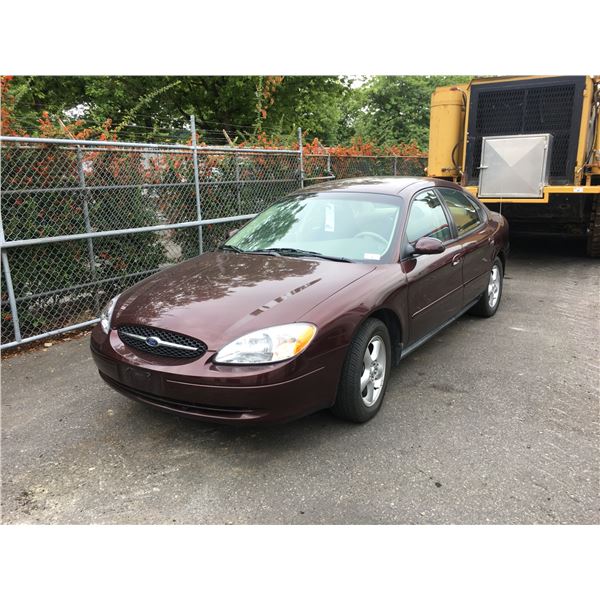 2000 FORD TAURUS SE, 4DR SEDAN, BROWN, VIN # 1FAFP53U5YG132343