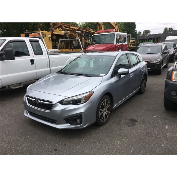 2017 SUBARU IMPREZA AWD PZEV, 4DR HB, GREY, VIN #4S3GTAH67H3732608,