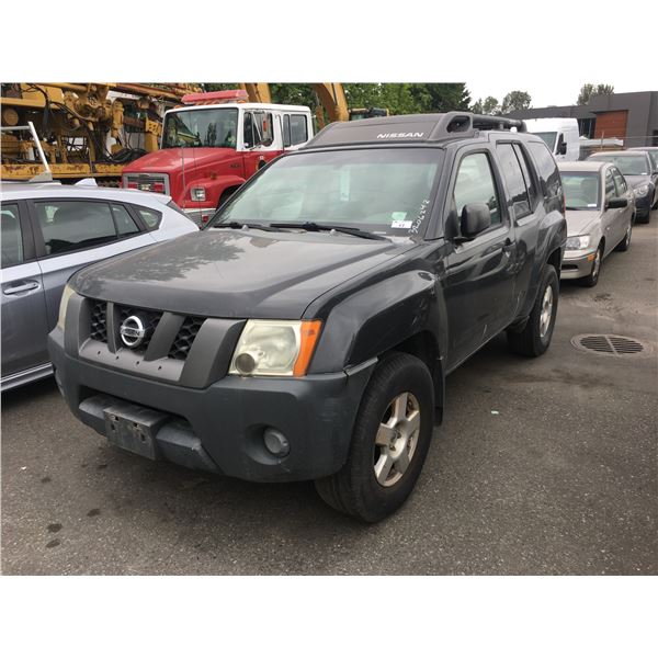 2006 NISSAN XTERRA X, 4DR SUV, GREY, VIN # 5N1AN08WX6C524600,