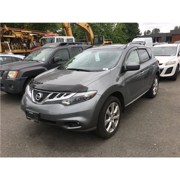 2014 NISSAN MURANO PLATINUM, 4DR SUV, GREY, VIN #JN8AZ1MW1EW515645,