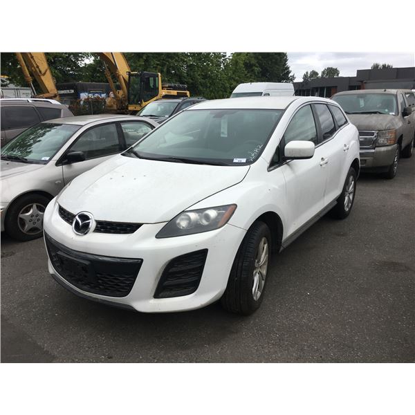 2010 MAZDA CX-7, 4DR SUV, WHITE, VIN # JM3ER4W31A0338164,