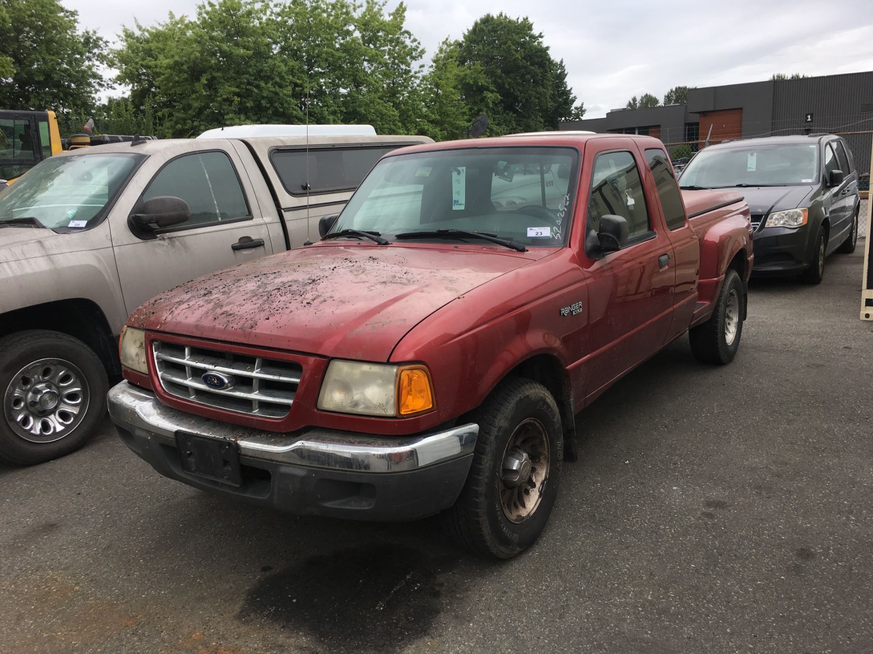2001 FORD RANGER EDGE PLUS, 2DR PU, RED, VIN # 1FTYR14U01PA25937 ...