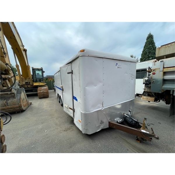 2007 PACE AMERICAN JT820TA2, 21FT TRAILER, WHITE, VIN # 4P2AB20237U082873,