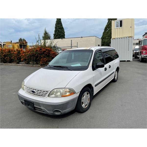 2002 FORD WINDSTAR LX, 4DR 7PASS VAN, WHITE, VIN # 2FMZA55462BB62581,