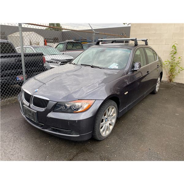 2006 BMW 330I, 4DR SEDAN, GREY, VIN # WBAVB33516KR73777
