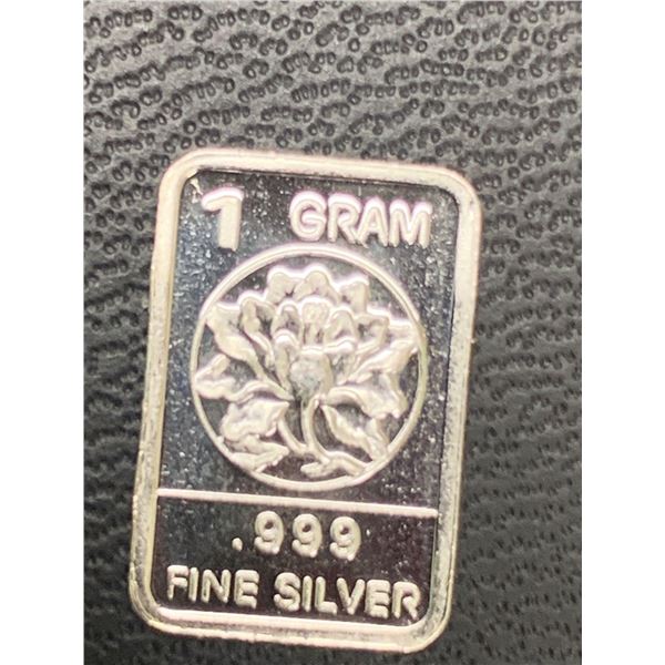 NEW Fine Silver 1 Gram .999 Pure Silver Wafer Bar