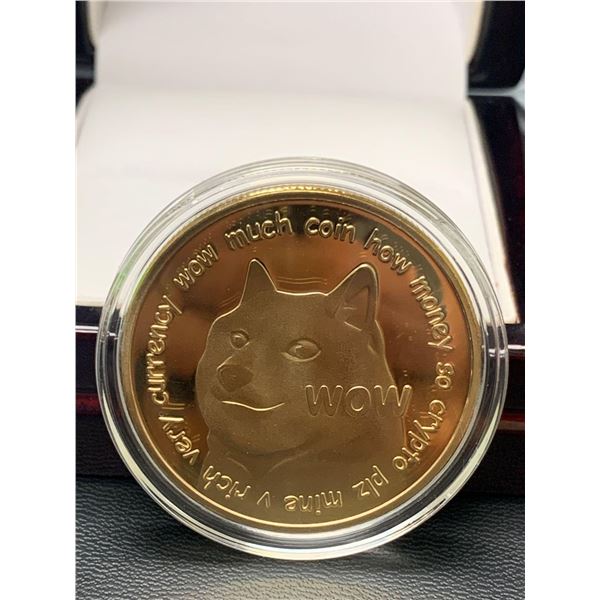 NEW Cased Collector Doge Coin Medallion