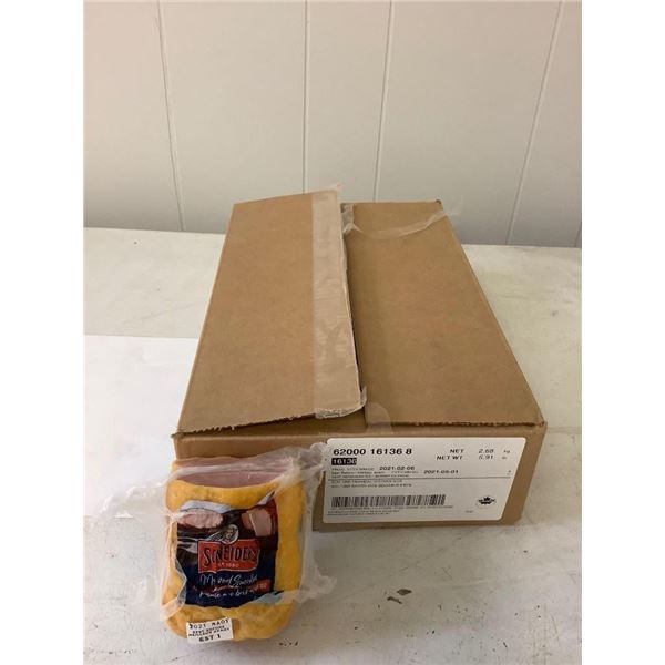 Case of Frozen Schneiders Peameal Back Bacon 6/CS (2.68kg)