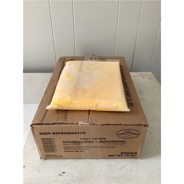 Case of Frozen Grand Prairie Fully Cooked Scrambled Eggs (20lbs)
